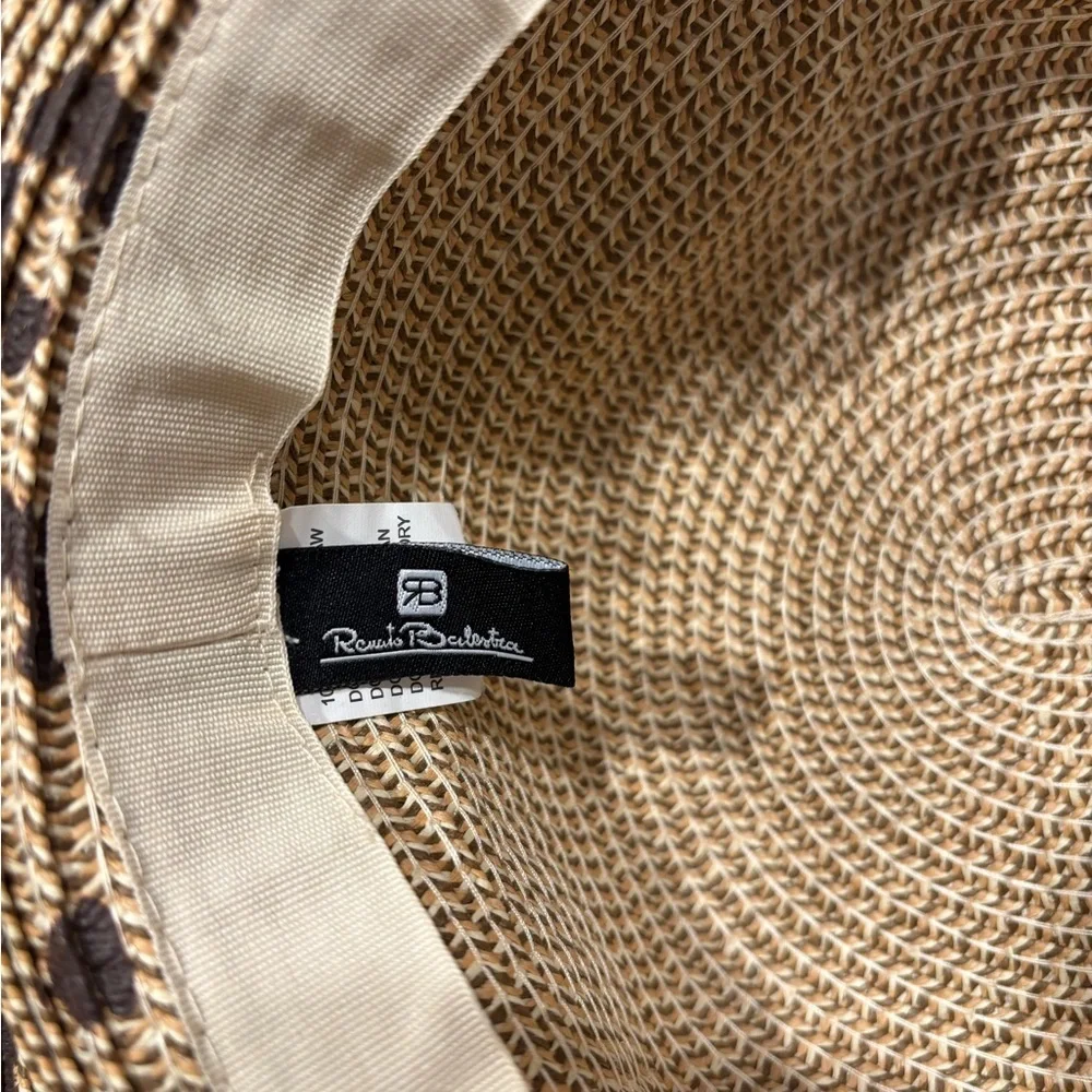 Renato Balestra Straw Hat, 100% paper straw